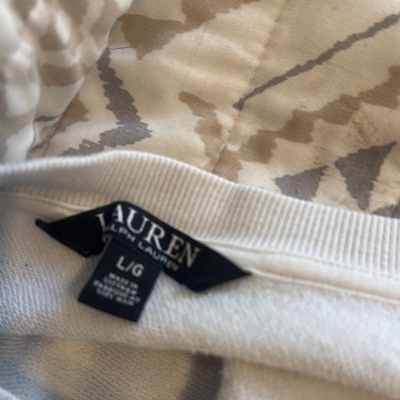 Ralph Lauren White Sweatshirt with Black Logo - Picture 5 of 6